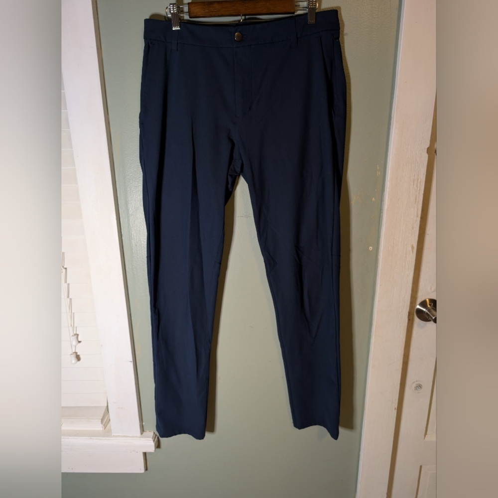 Lululemon ABC Commission Pant Classic Mens Pants Size 33, Navy Blue